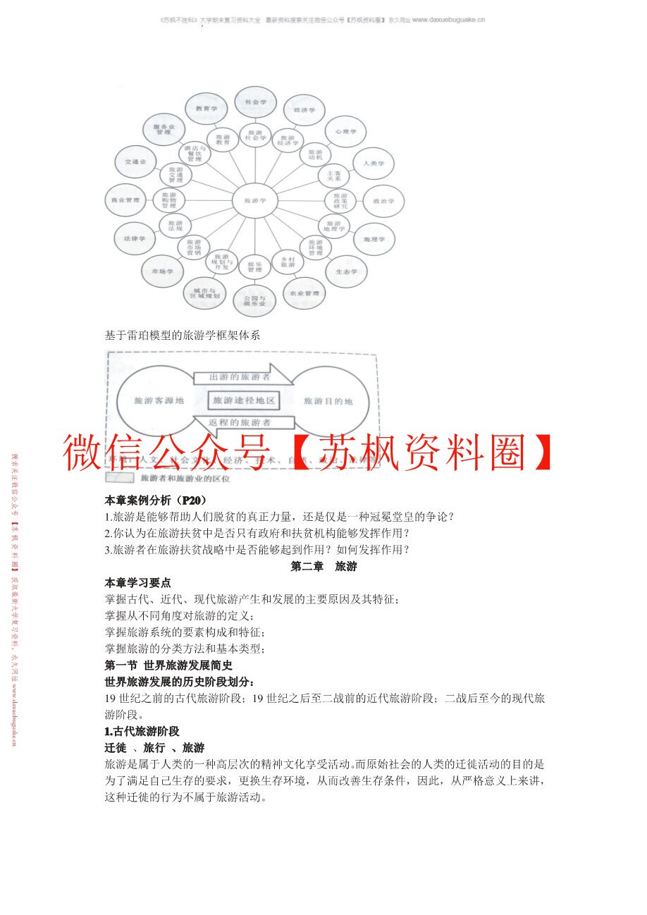 旅游学第四版